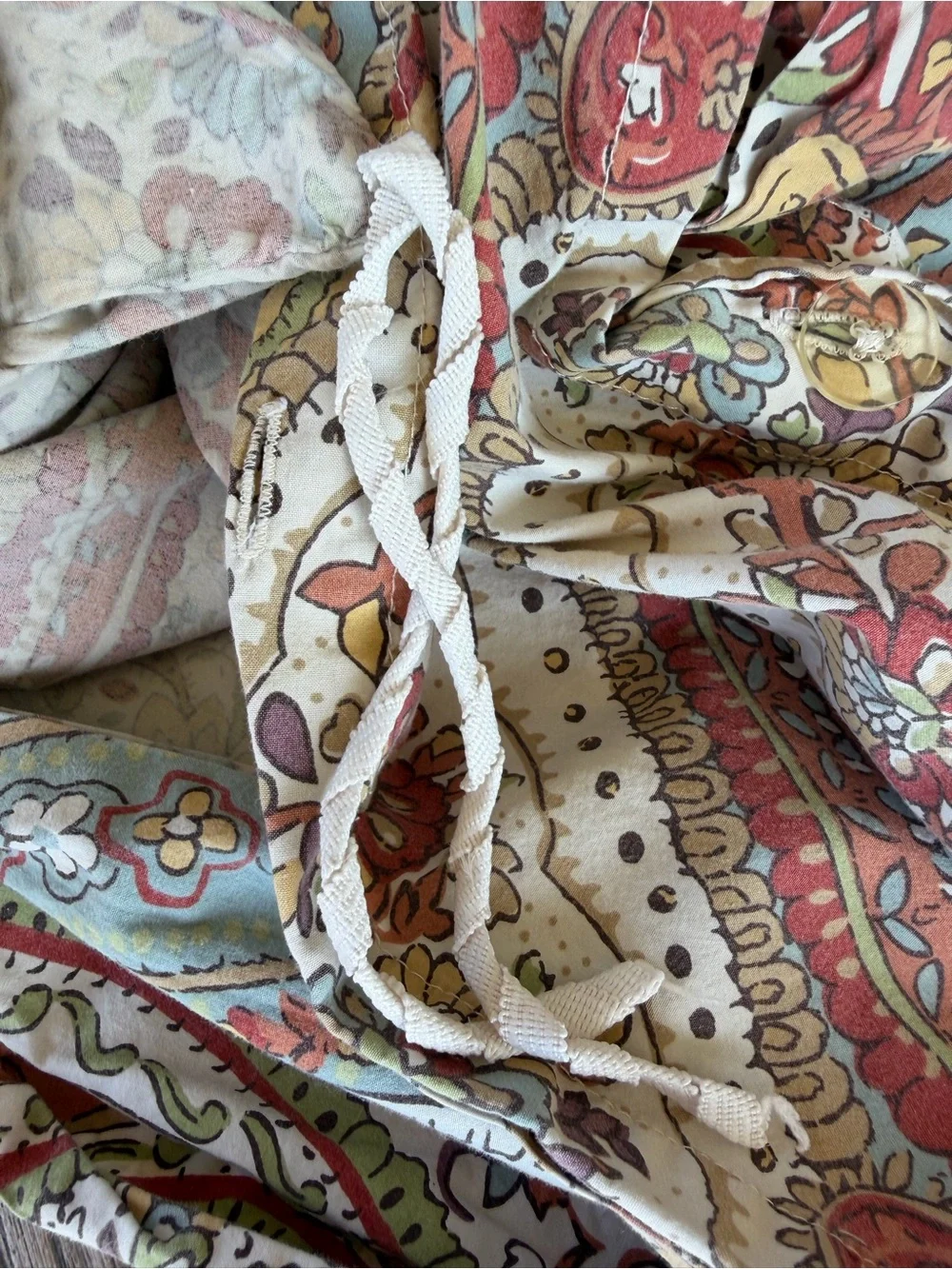 Pottery Barn Harper Paisley 3-Piece Organic Cotton Duvet Cover Set F/Q GUC